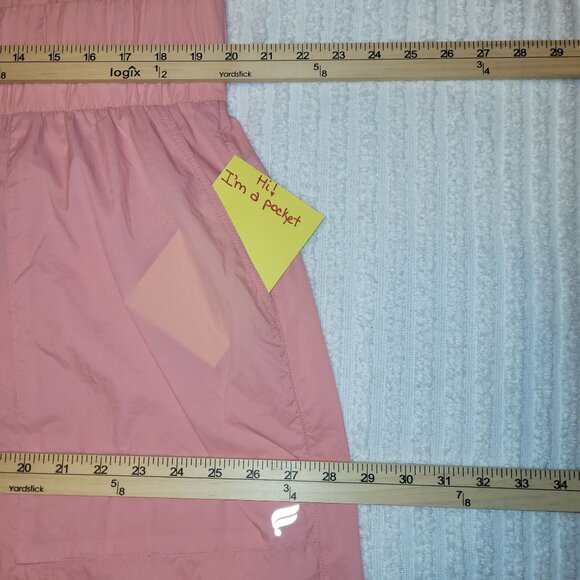 NWT Fabletics Pink Nylon Jogger Athletic Workout Pants Pockets Womens Size 2X - Picture 7 of 8